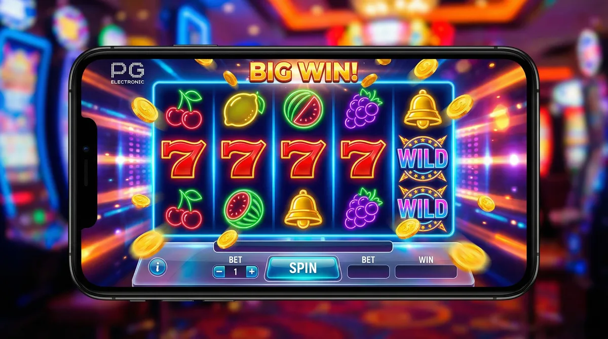 PG电子老虎机游戏界面，展示经典水果老虎机